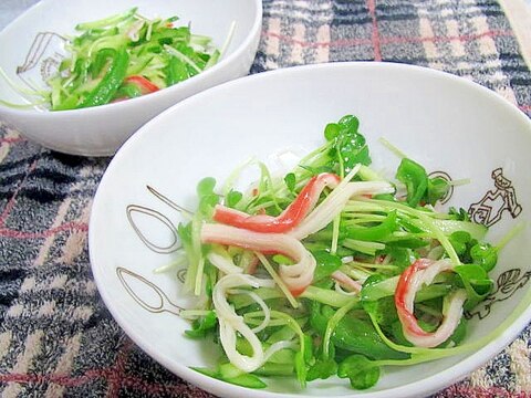 細切り野菜のサラダ